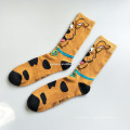 Homme tube d&#39;équipage tuyau corgi chaussettes de chien nouveau design fabricant de mode de dessin animé motifs de coton en coton